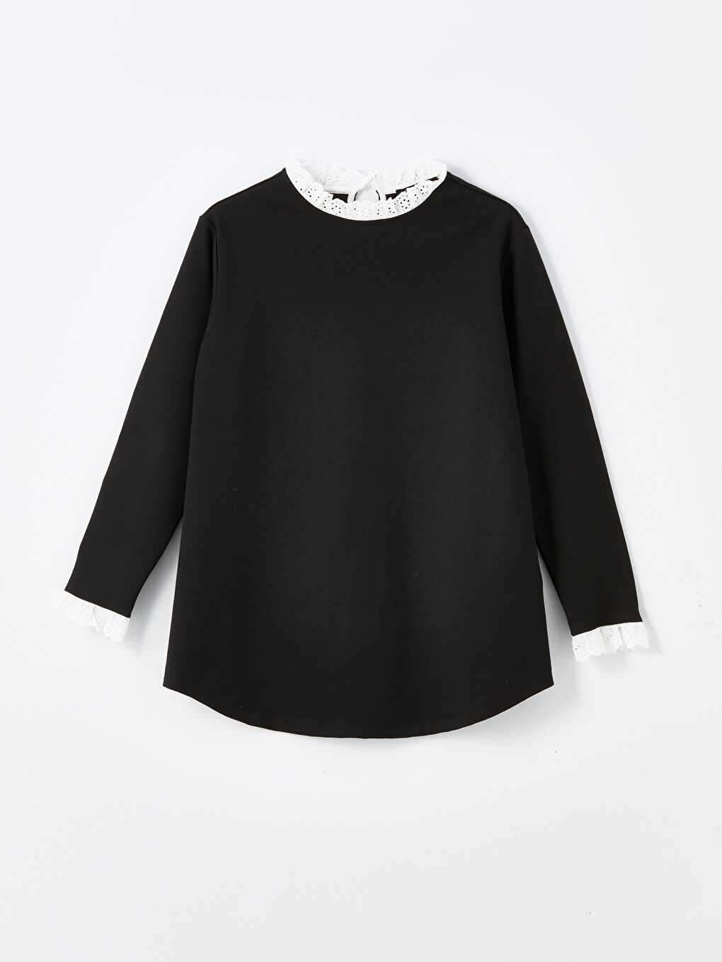 LCW Comfort Ruffled Funnel Neck Women's Tunic -W4FD79Z8-CVL