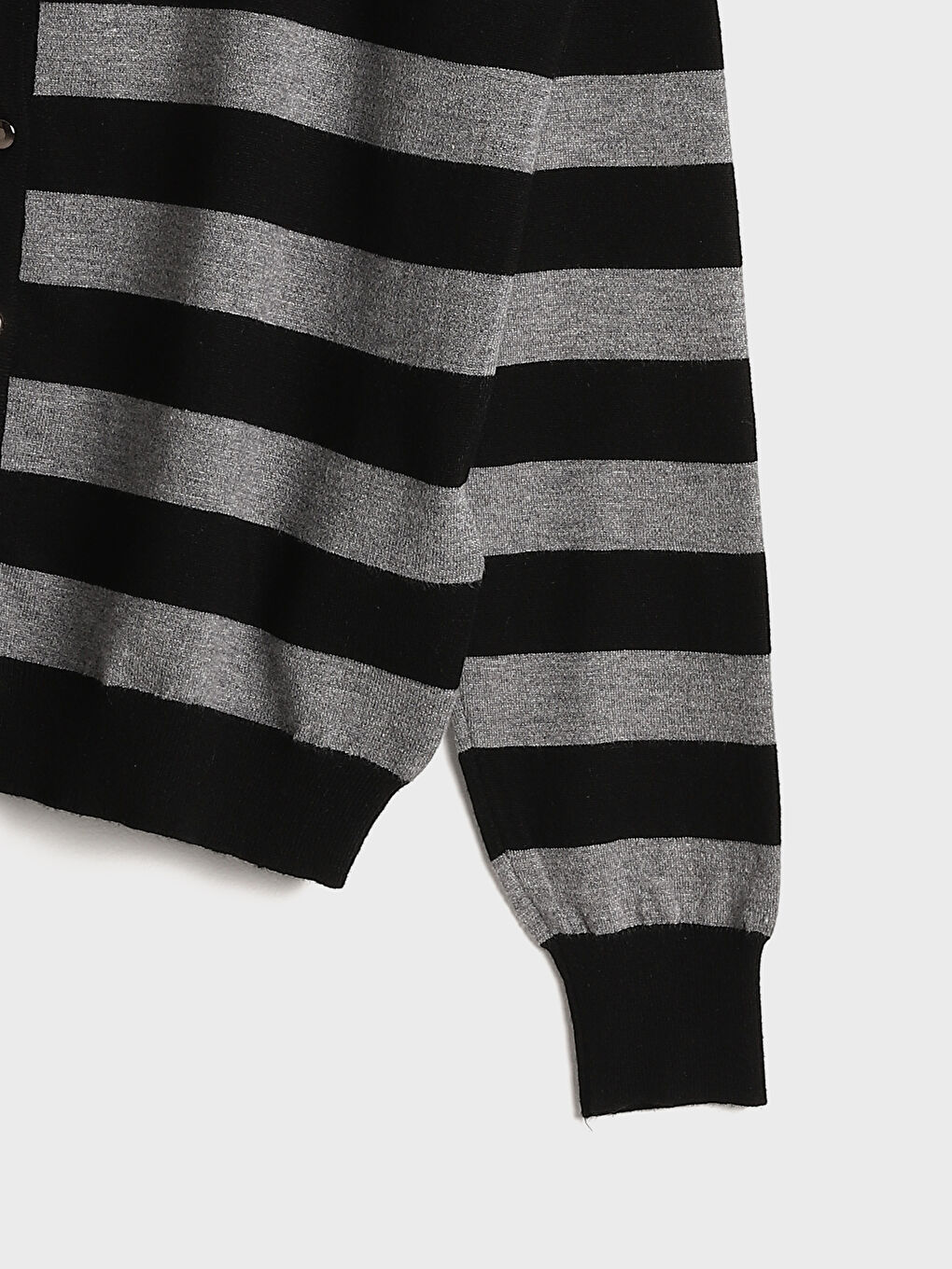 Crew Neck Color Block Women's Knitwear Cardigan -W4FE03Z8-LEG