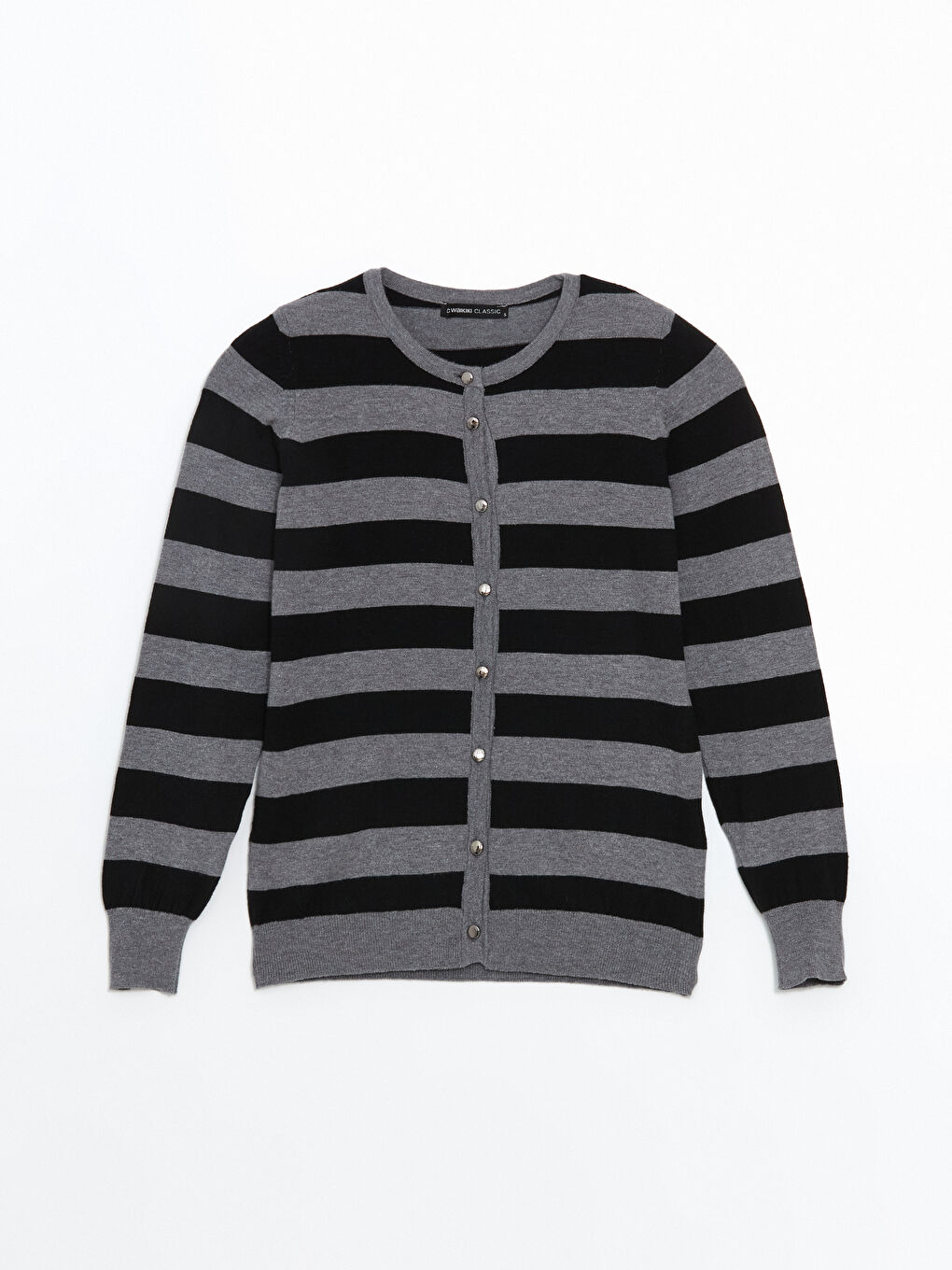 كارديجان برقبة دائرية للسيدات-4