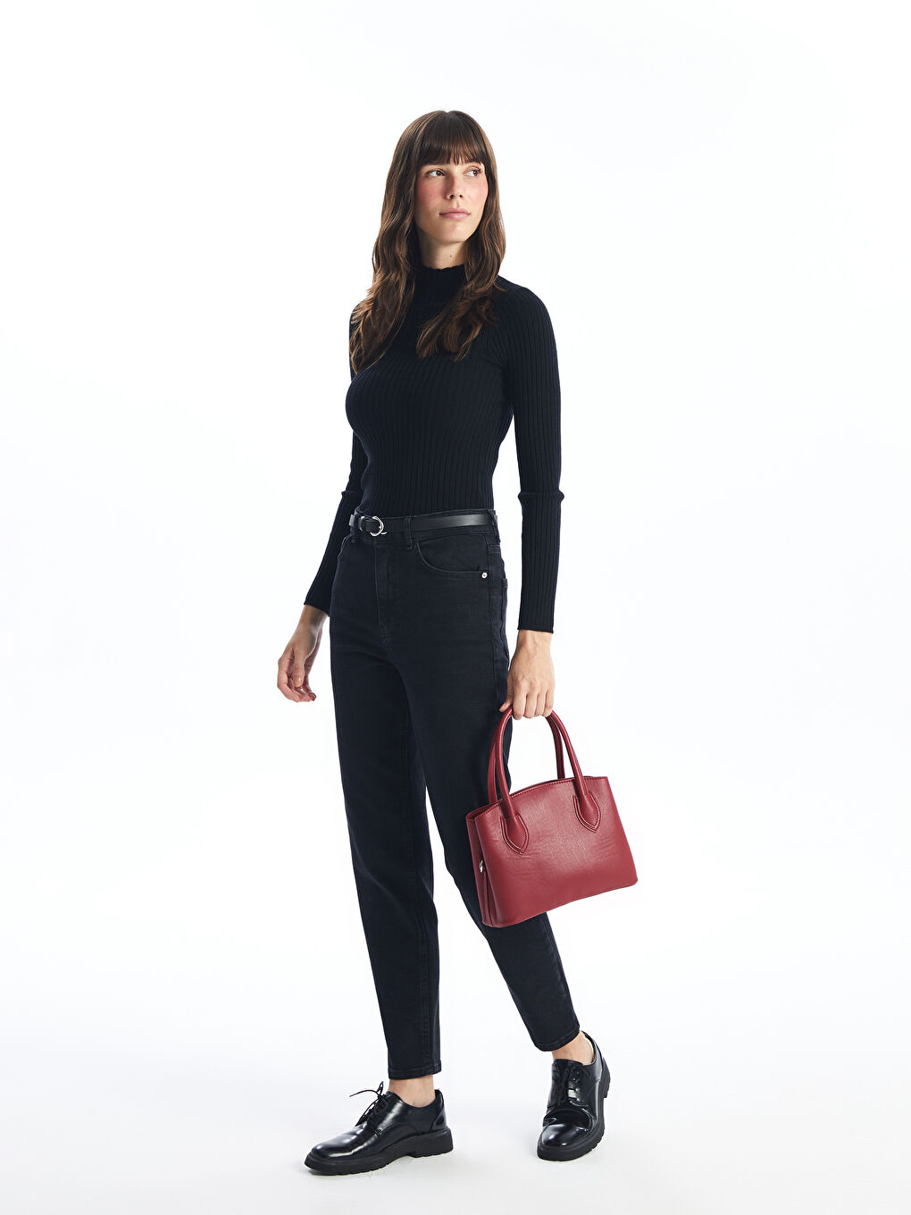 حقيبة يد للسيدات مع حزام قابل للإزالة-1