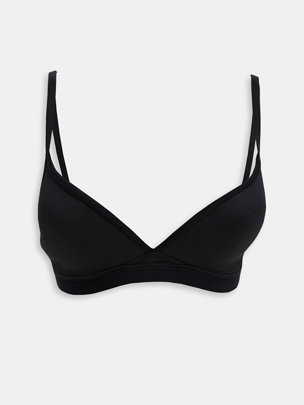 Siyah Balensiz Dolgusuz Düz İlk Sütyen-1