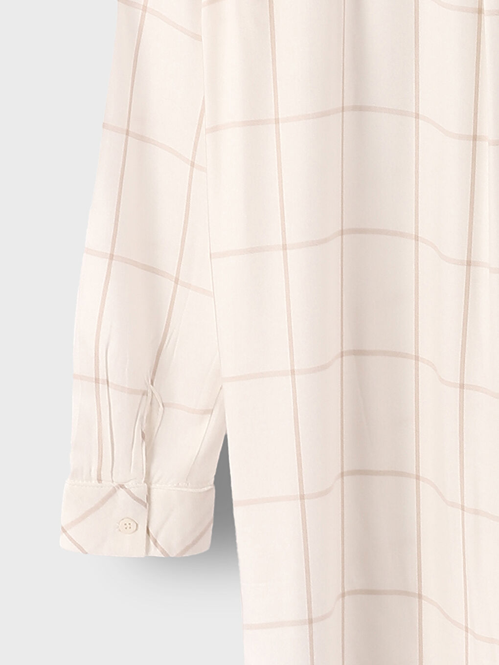 Plaid Long Sleeve Women's Shirt Tunic-3