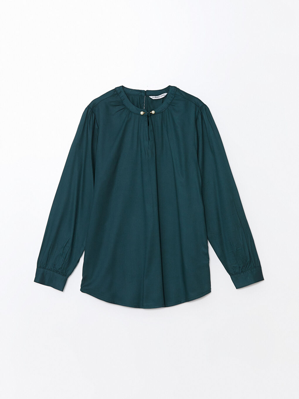 LCW Grace Crew Neck Women's Blouse -W4FE24Z8-YKN