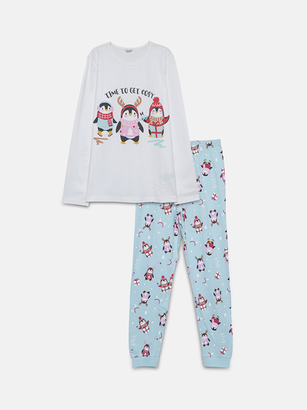 LCW DREAM Crew Neck Girls' Pyjama Set -W4FF69Z4-FDU