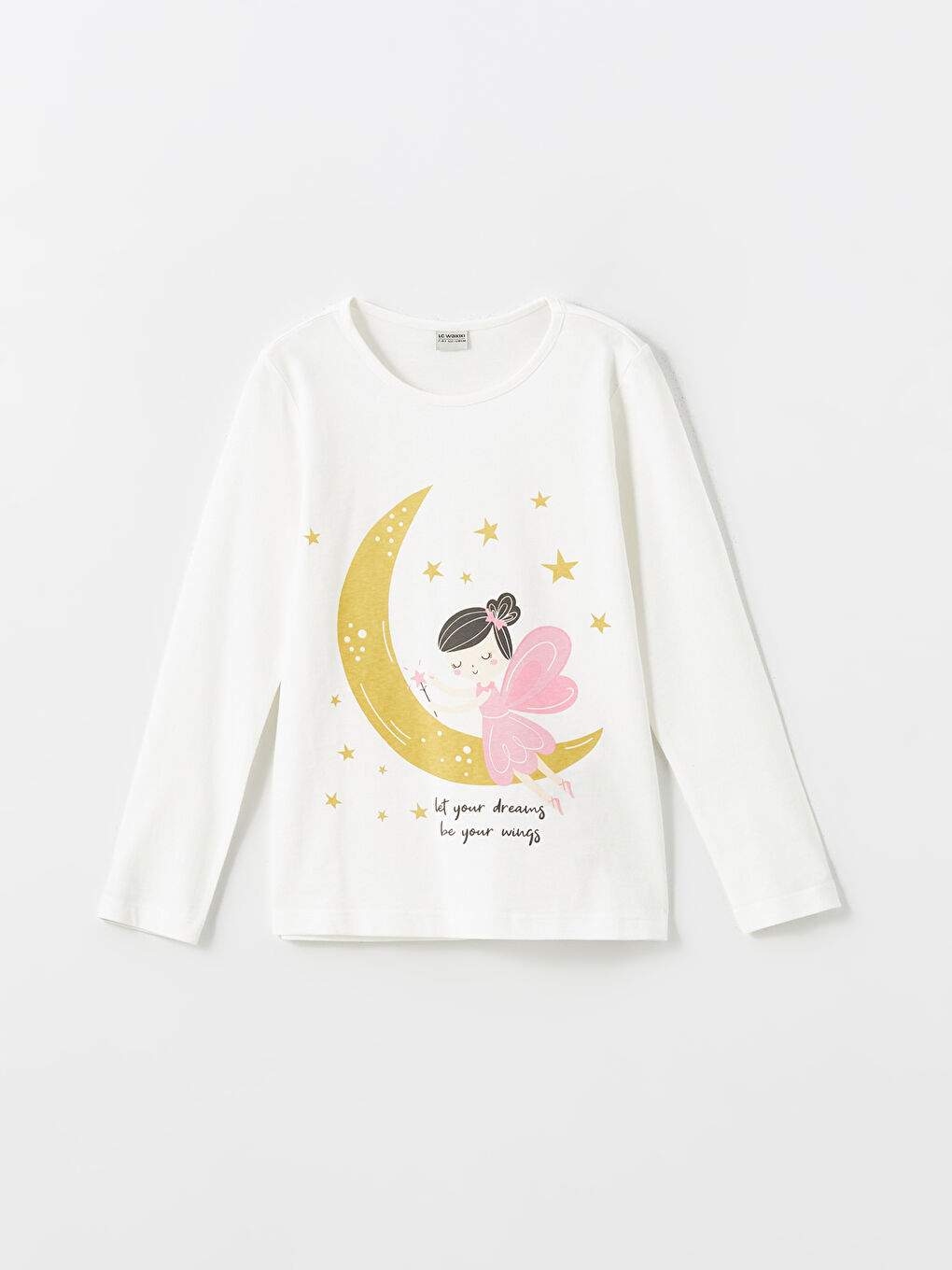 LCW Kids Комплект пижами за момичета с кръгло деколте -W4FF72Z4-EEW