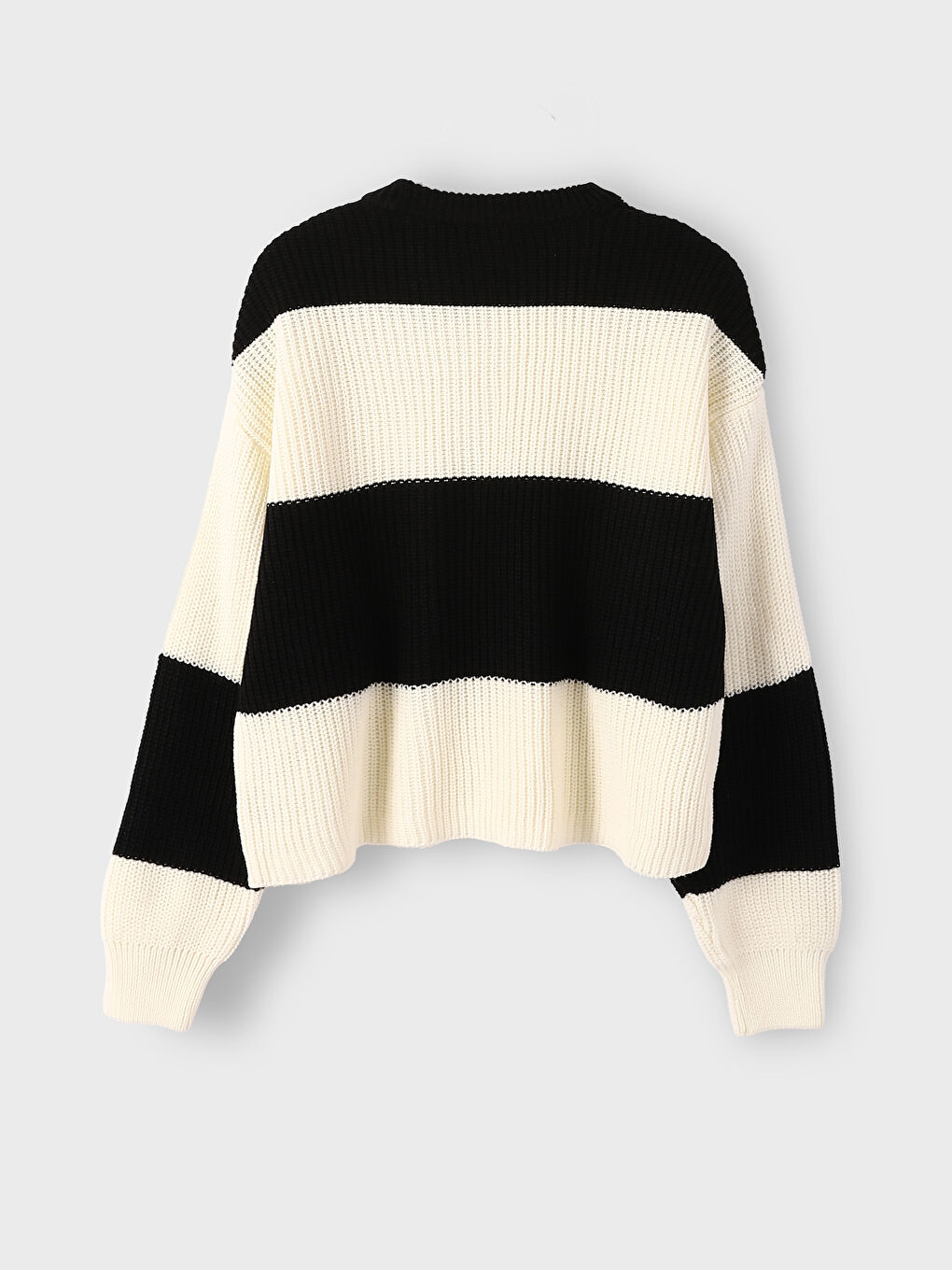 Crew Neck Color Block Women's Knitwear Sweater-3