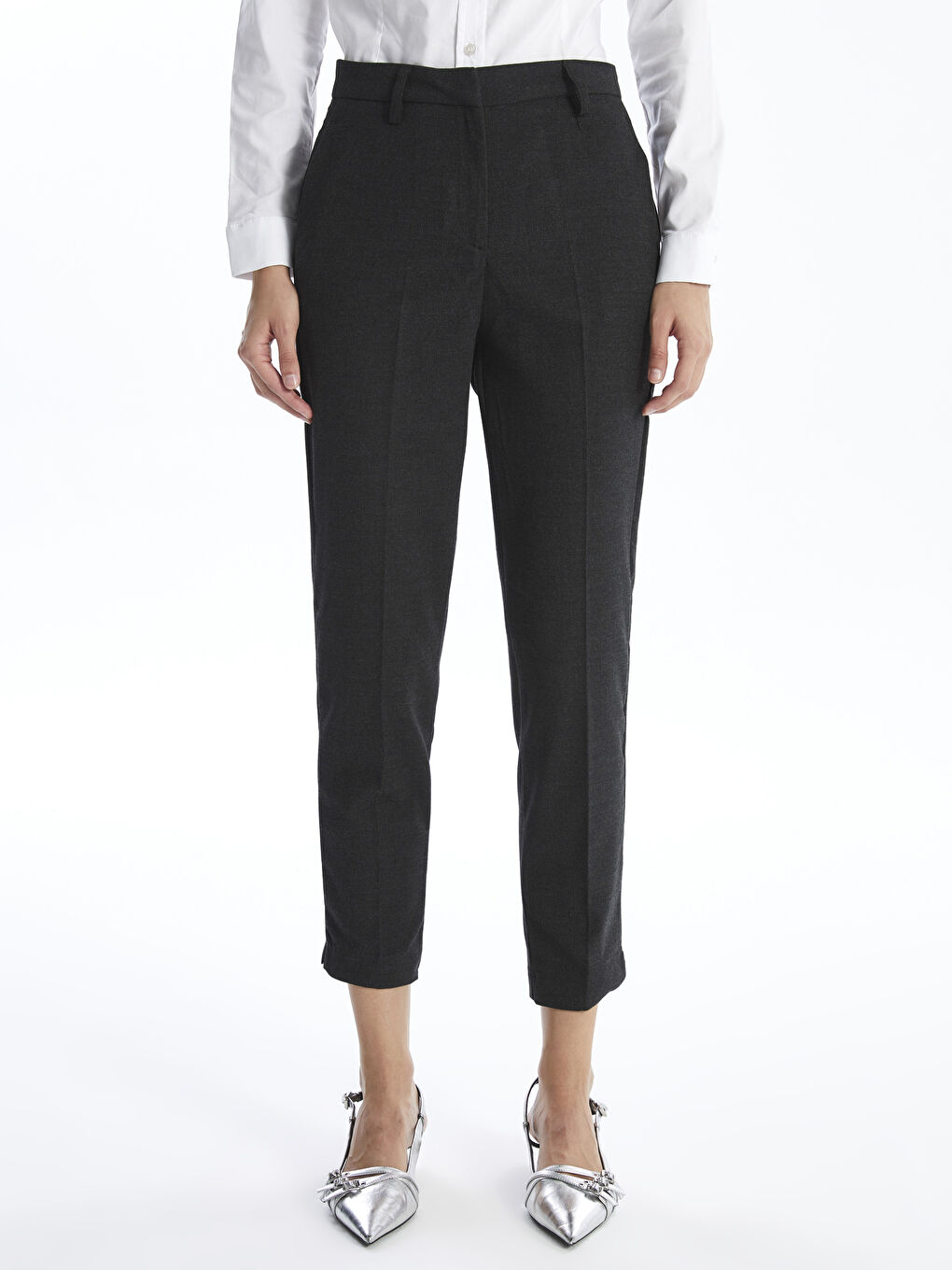 Slim Fit Women's Trousers -W4FF85Z8-L8N