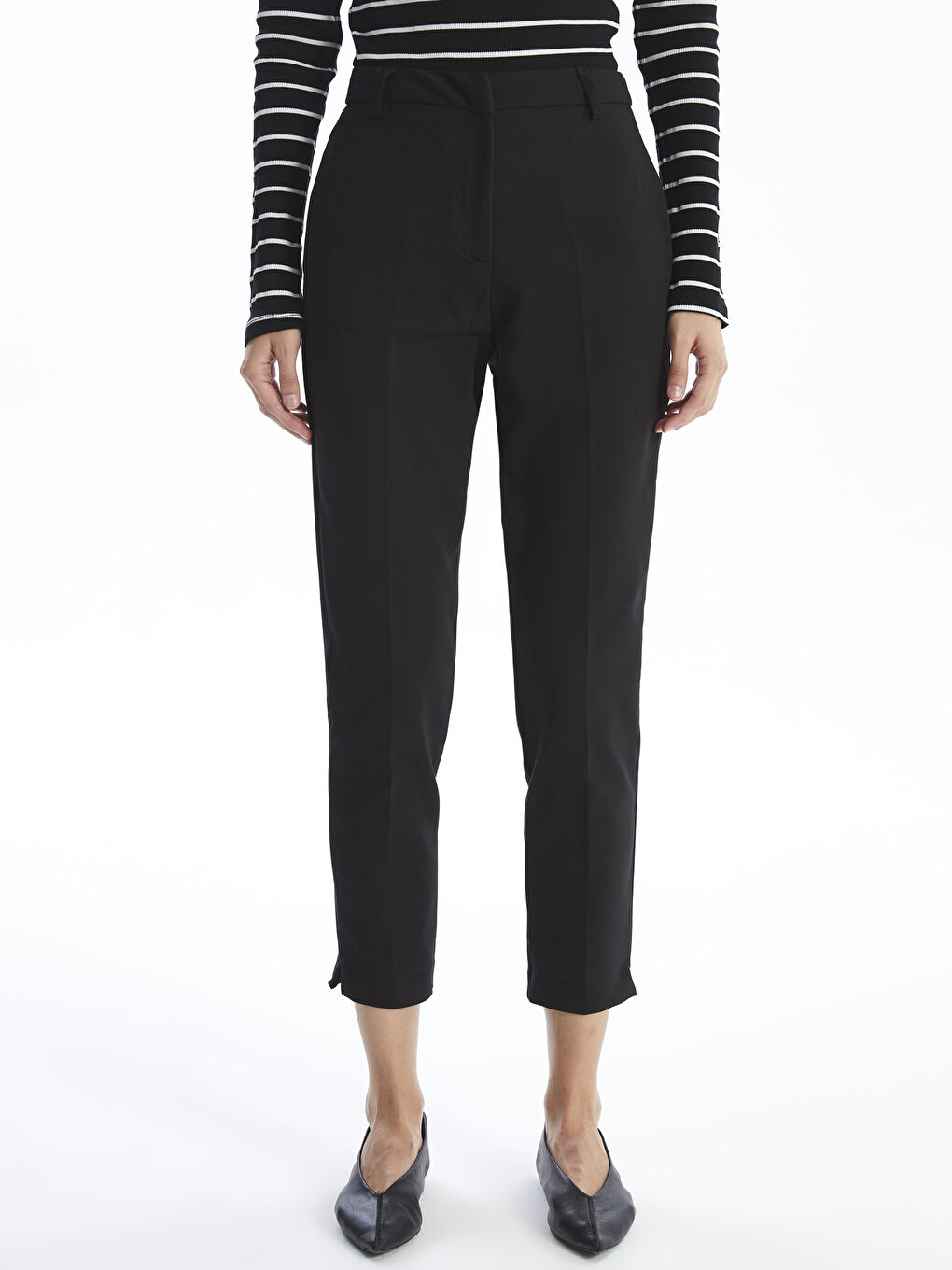 Slim Fit Women's Trousers-1