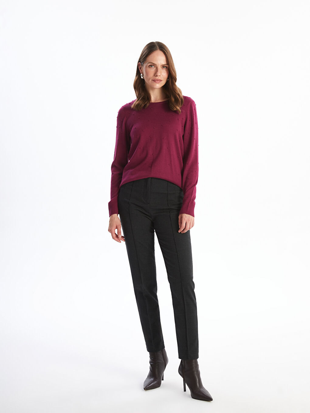 Standard Fit Women's Carrot Trousers -W4FF87Z8-L8N