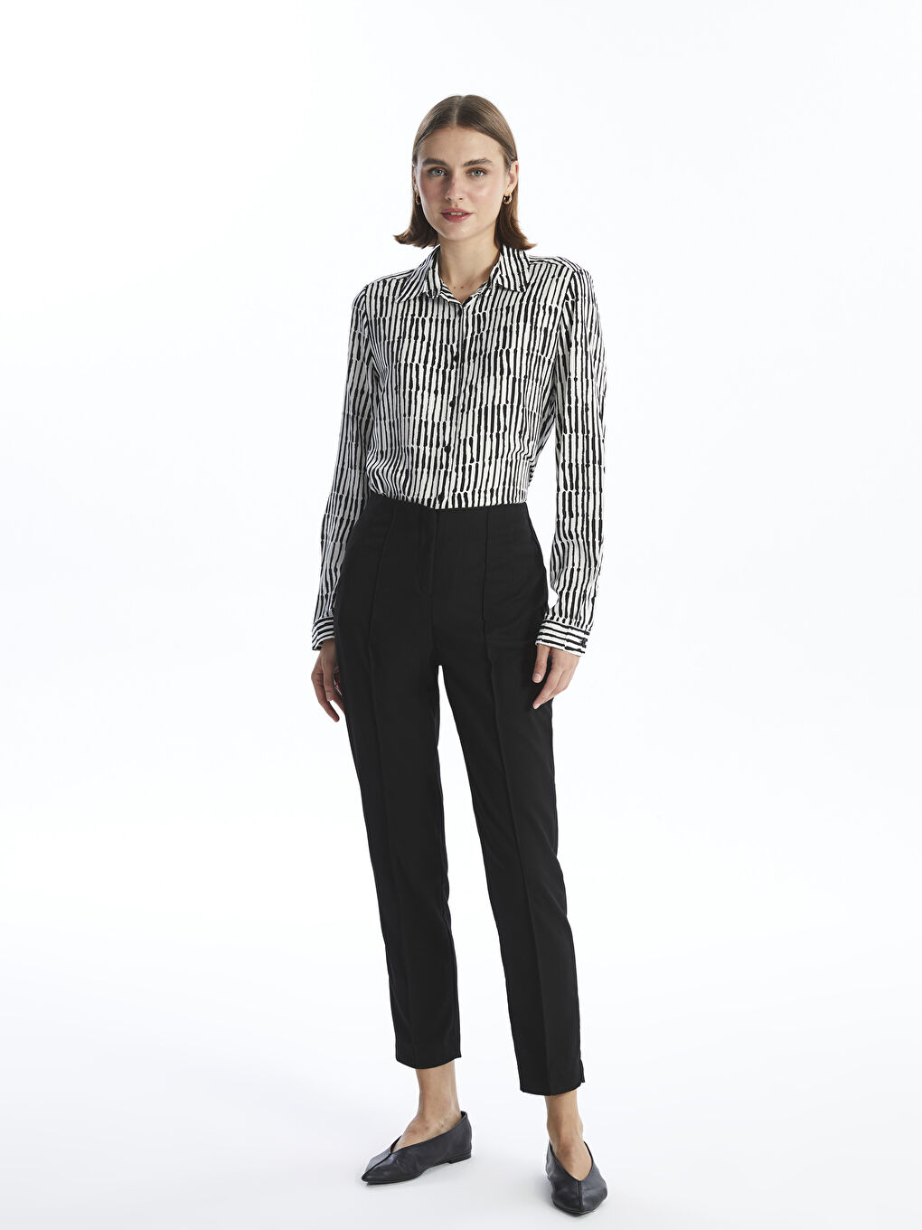 Standard Fit Women's Carrot Trousers -W4FF87Z8-CVL