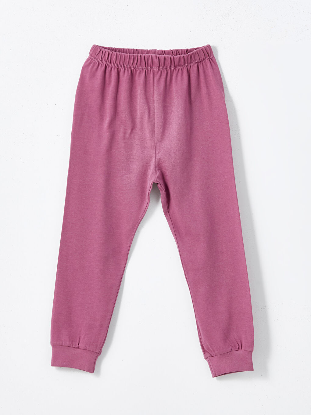 طقم بيجامة مطبوع بياقة دائرية للبنات الرضع-3