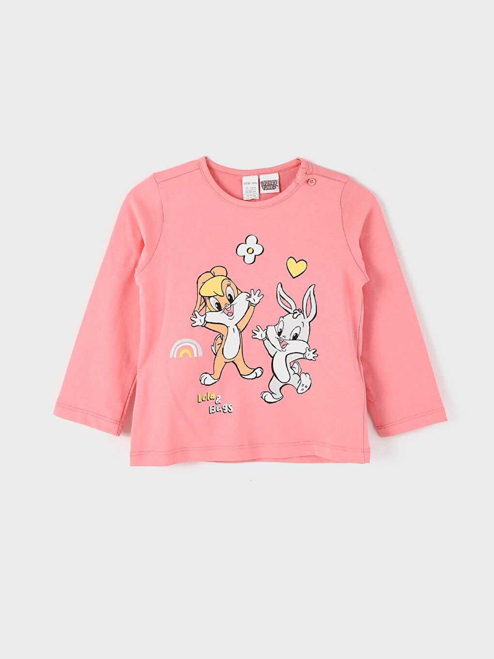 LCW baby Baby Girls' Looney Tunes Printed Pyjama Set -W4FG13Z1-FXB