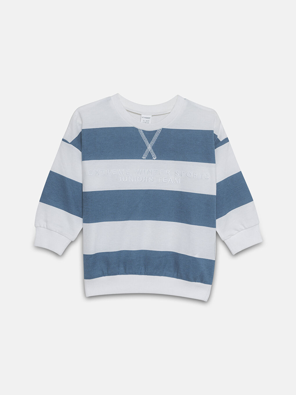 LCW Kids Sweat-Shirt Bébé Garçons Rayé Col Rond -W4FG42Z1-LHD