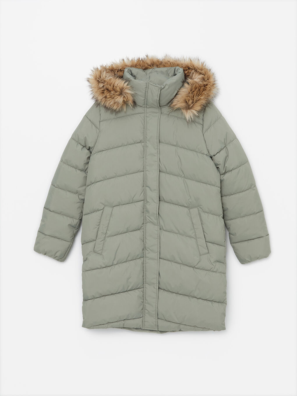 Hooded Women's Puffer Coat-5