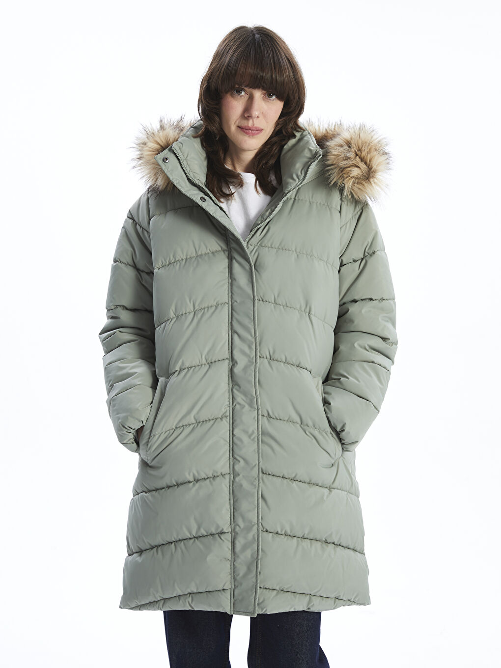 Hooded Women's Puffer Coat