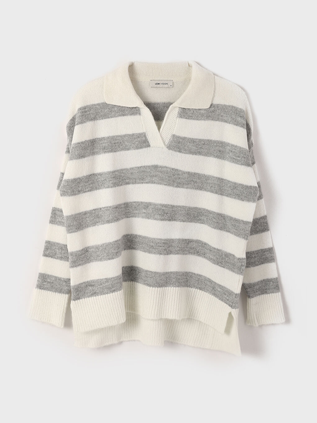 Pull-over en Tricot à Col roulé Bloc de couleurs Surdimensionné pour Femmes