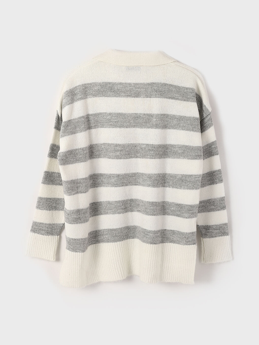 Pull-over en Tricot à Col roulé Bloc de couleurs Surdimensionné pour Femmes-1
