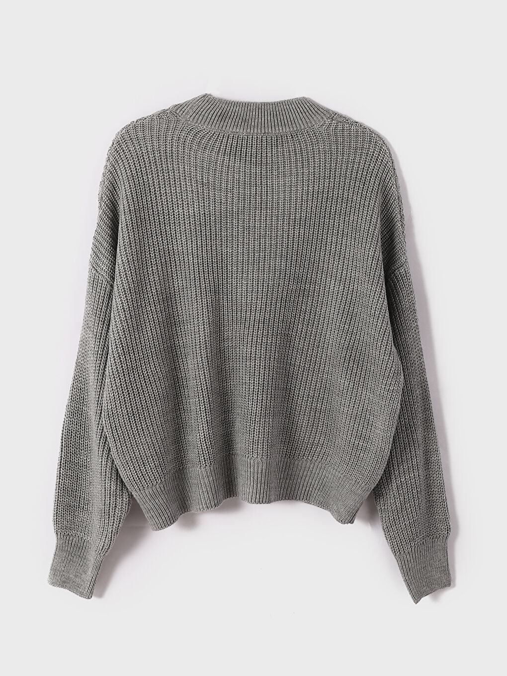 Half Turtleneck Self-Patterned Women's Knitwear Sweater-3