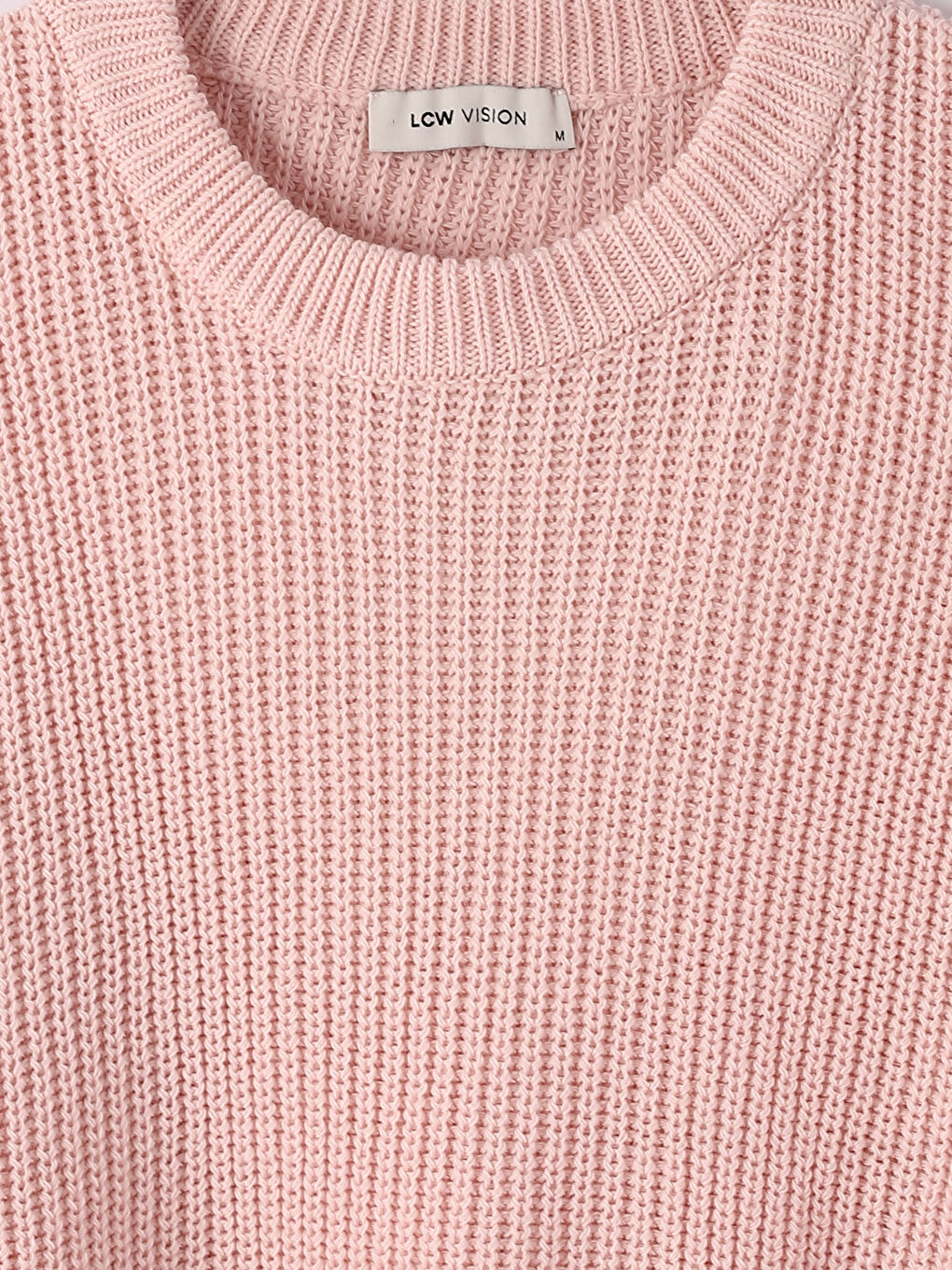 سترة بياقة دائرية وأكمام طويلة للسيدات-2