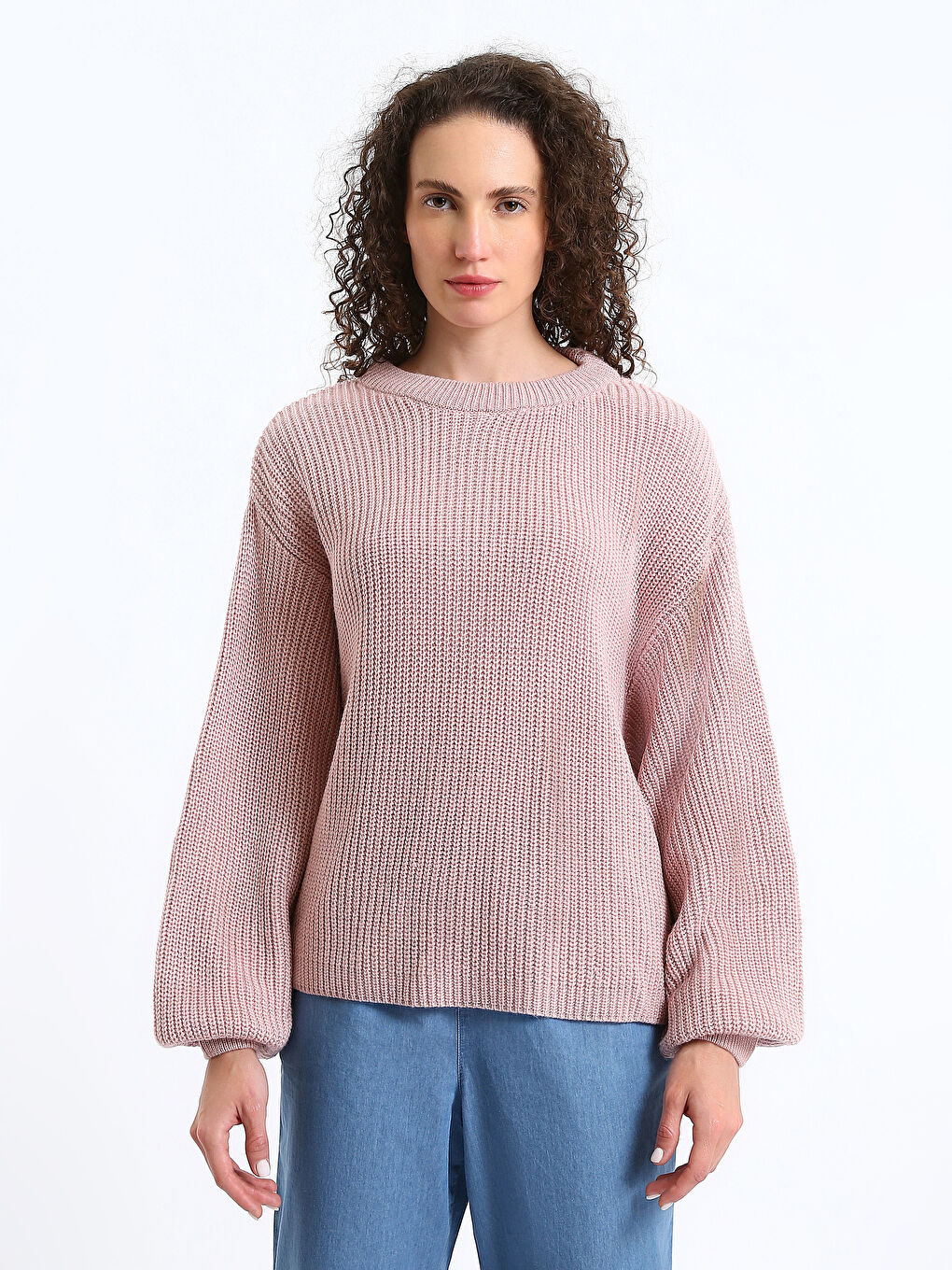 Crew Neck Long Sleeve Women's Sweater