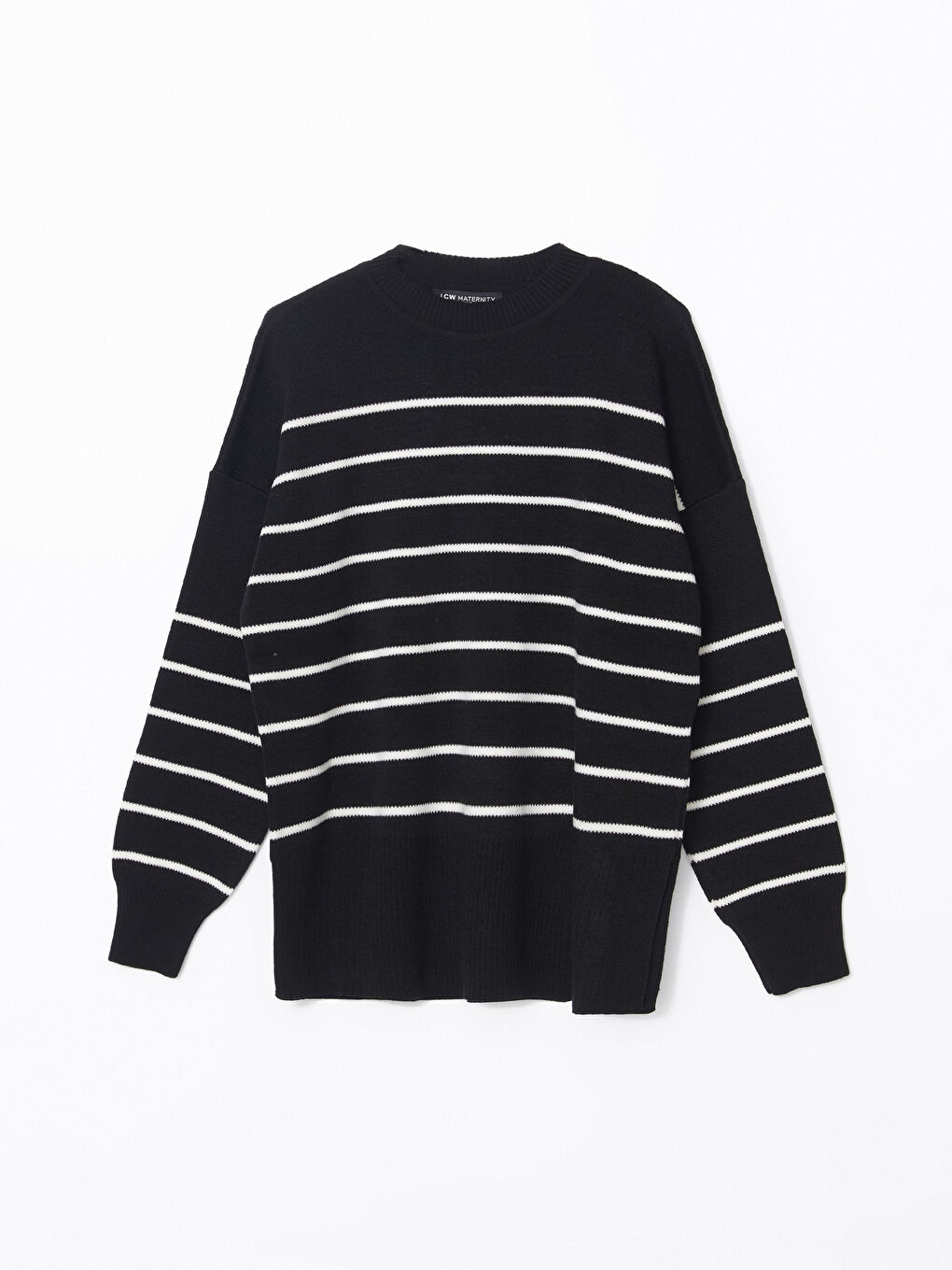 Crew Neck Striped Oversize Women's Knitwear Sweater -W4FH63Z8-LJX