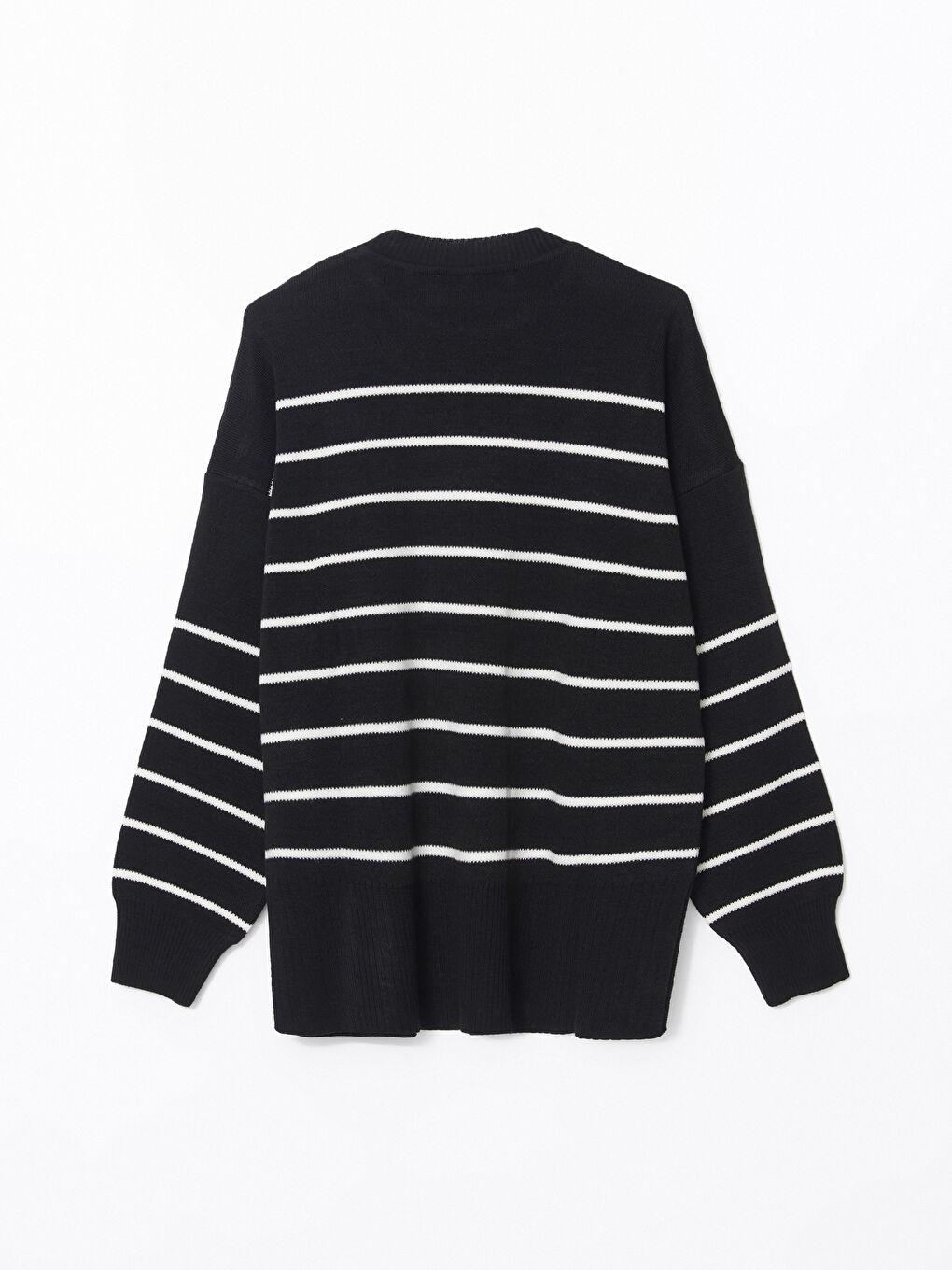 Crew Neck Striped Oversize Women's Knitwear Sweater -W4FH63Z8-LJX