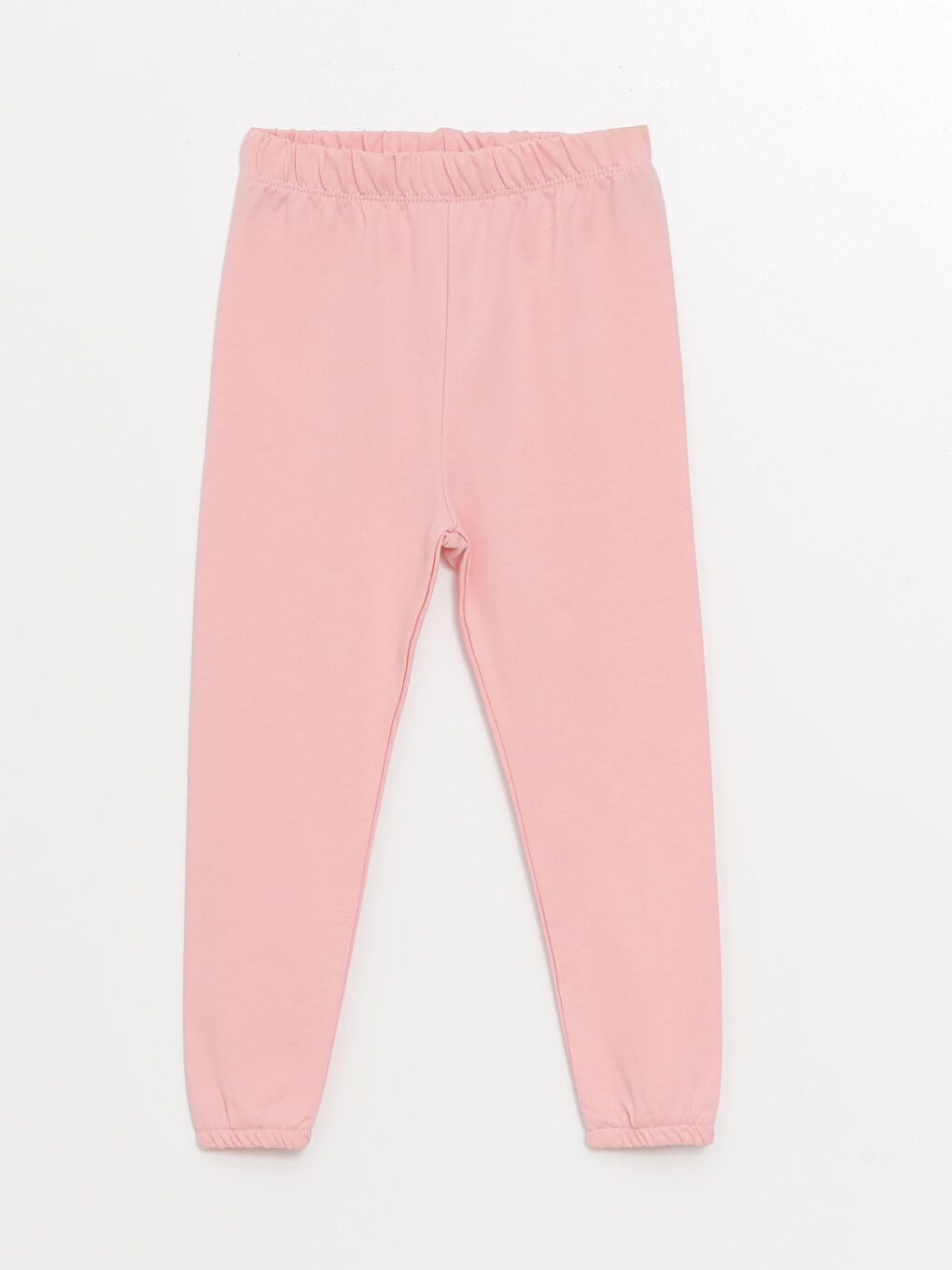 LCW ECO Mat Pembe Beli Lastikli Basic Kız Bebek Jogger Eşofman Alt