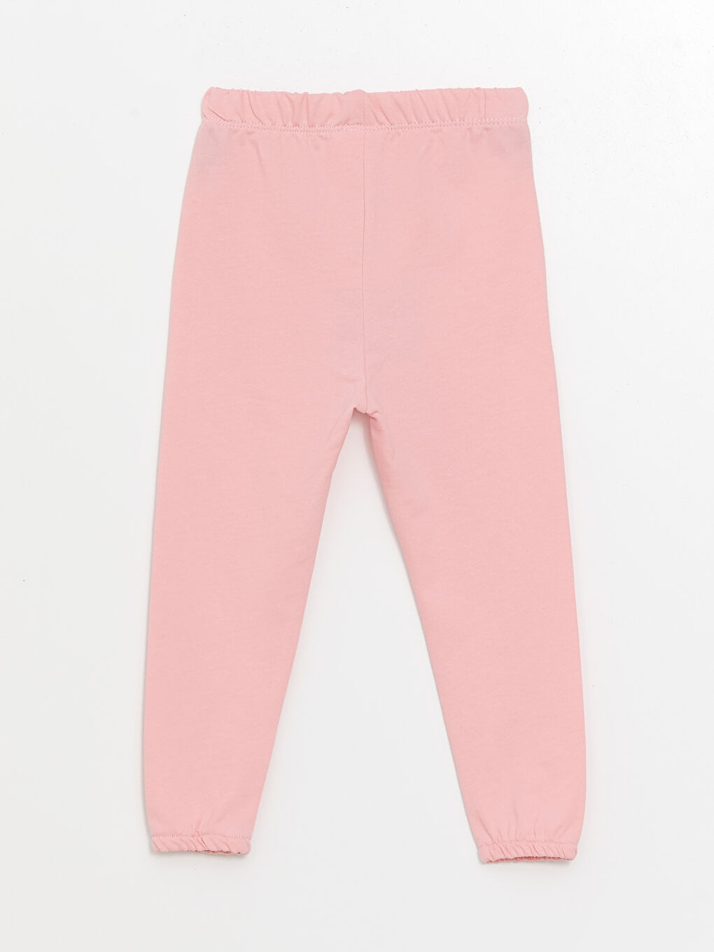 LCW ECO Mat Pembe Beli Lastikli Basic Kız Bebek Jogger Eşofman Alt - 1