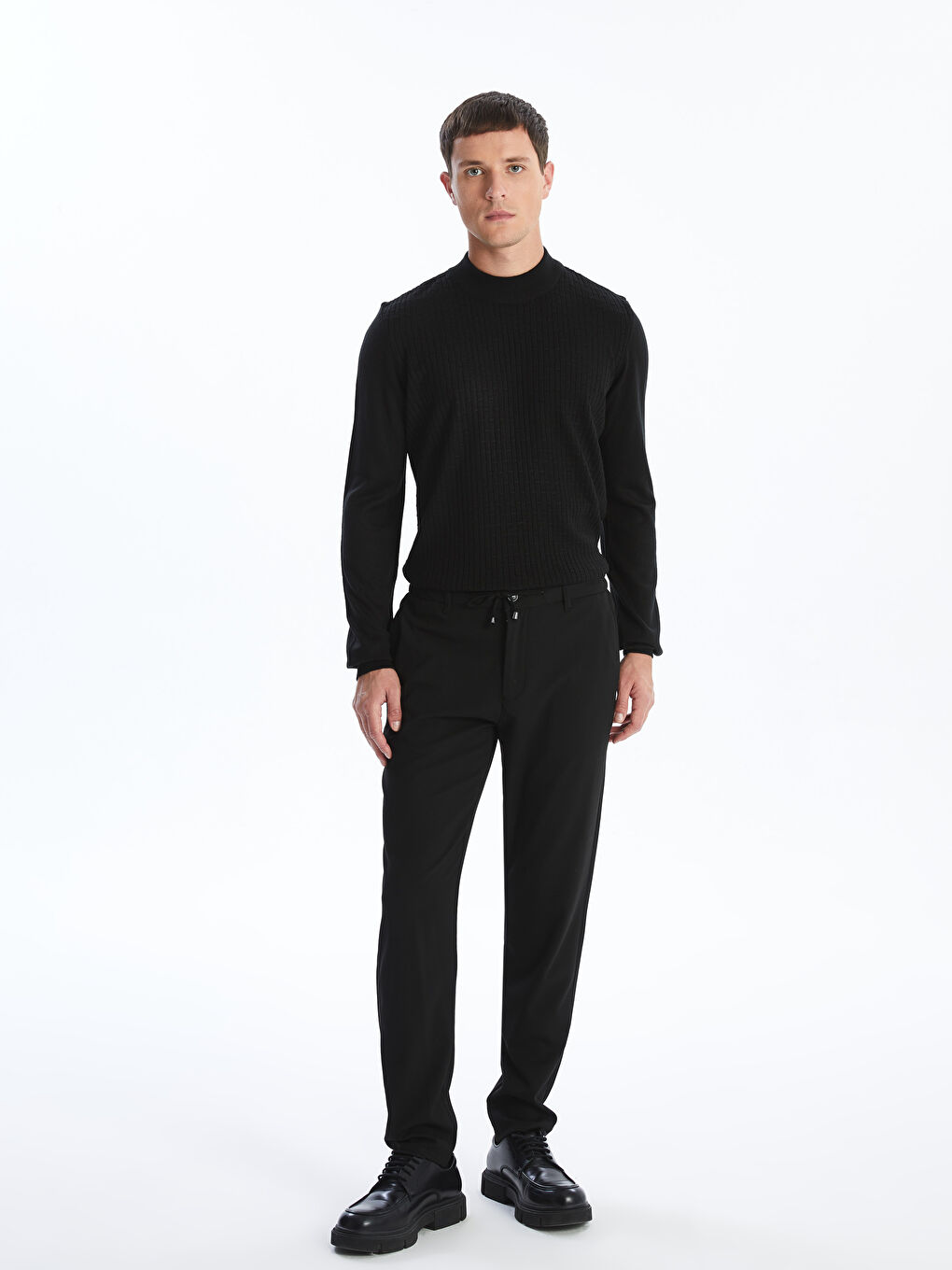 LCW Vision Half Turtleneck Long Sleeve Men's Knitwear Sweater -W4FJ07Z8-CVL