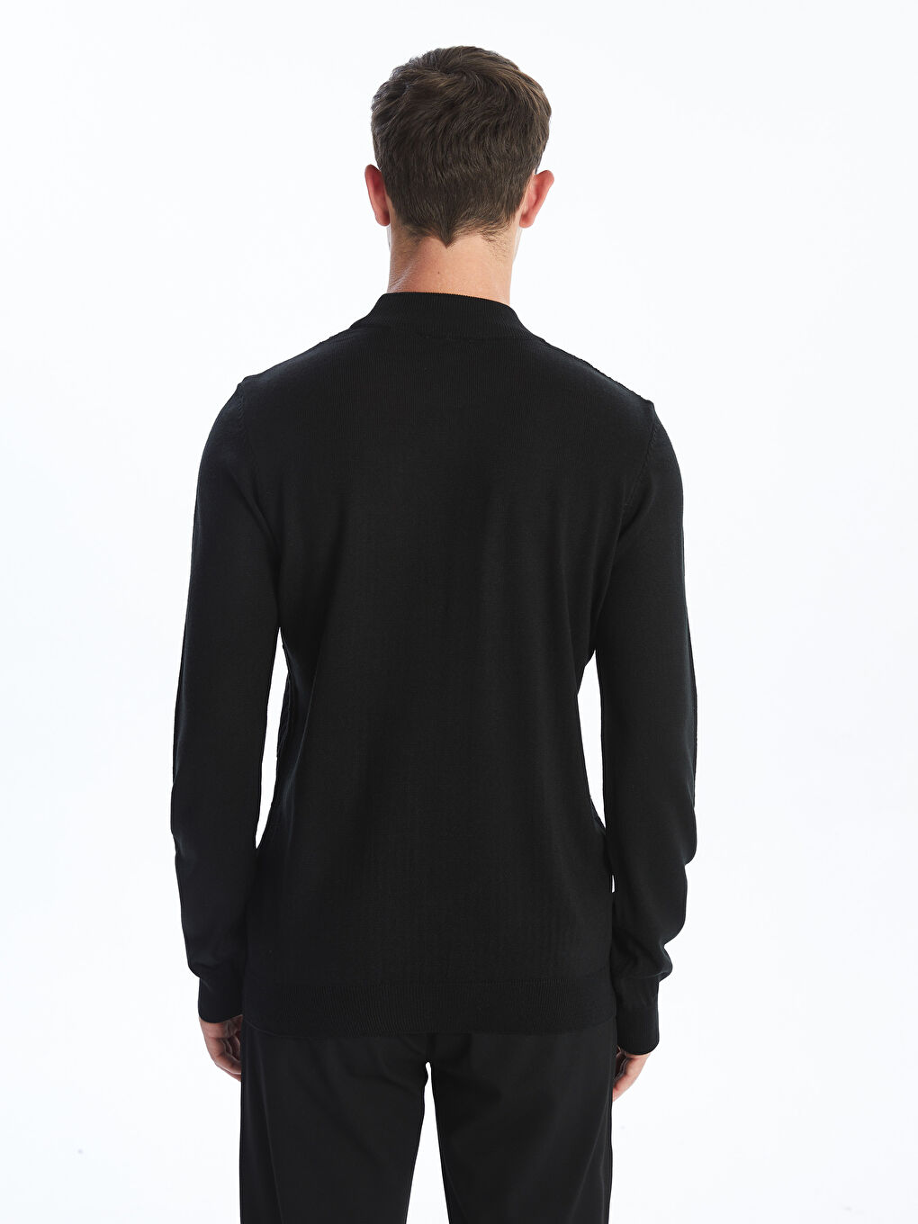 LCW Vision Half Turtleneck Long Sleeve Men's Knitwear Sweater -W4FJ07Z8-CVL