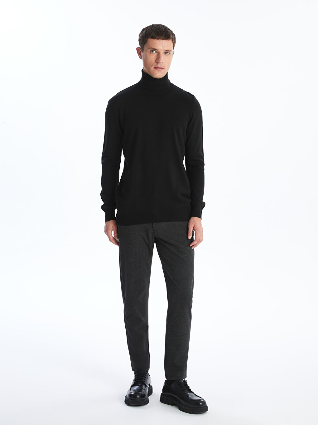 Fisherman's Collar Men's Knit Sweater-1