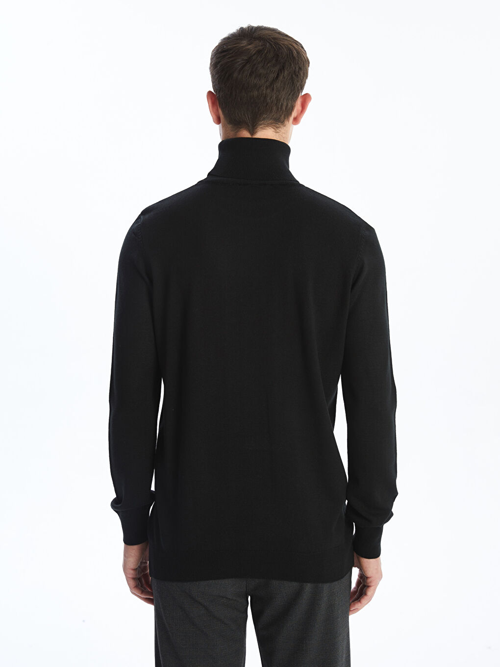 Fisherman's Collar Men's Knit Sweater-3