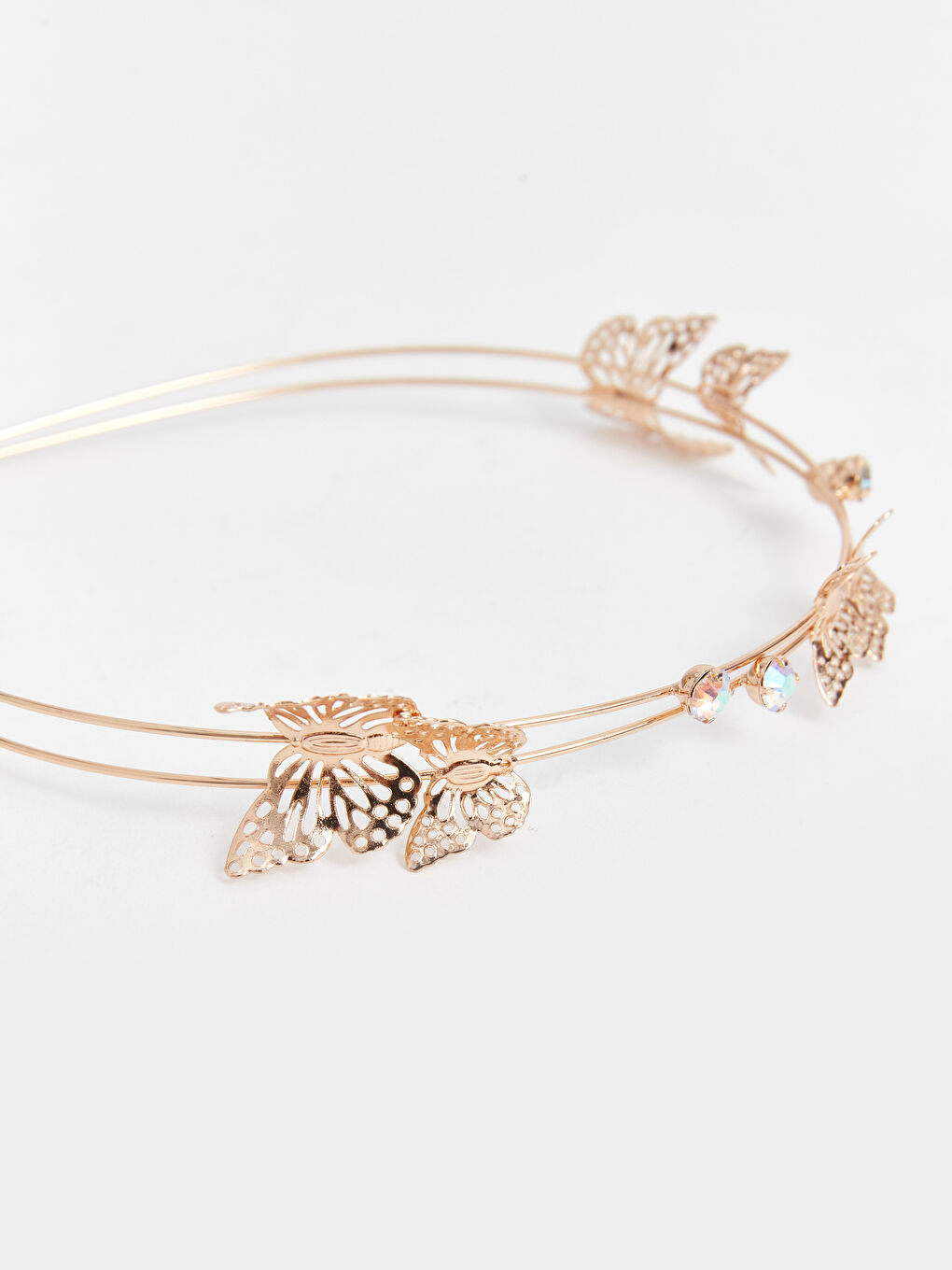 Karışık Kelebek Desenli Kadın Taç-2