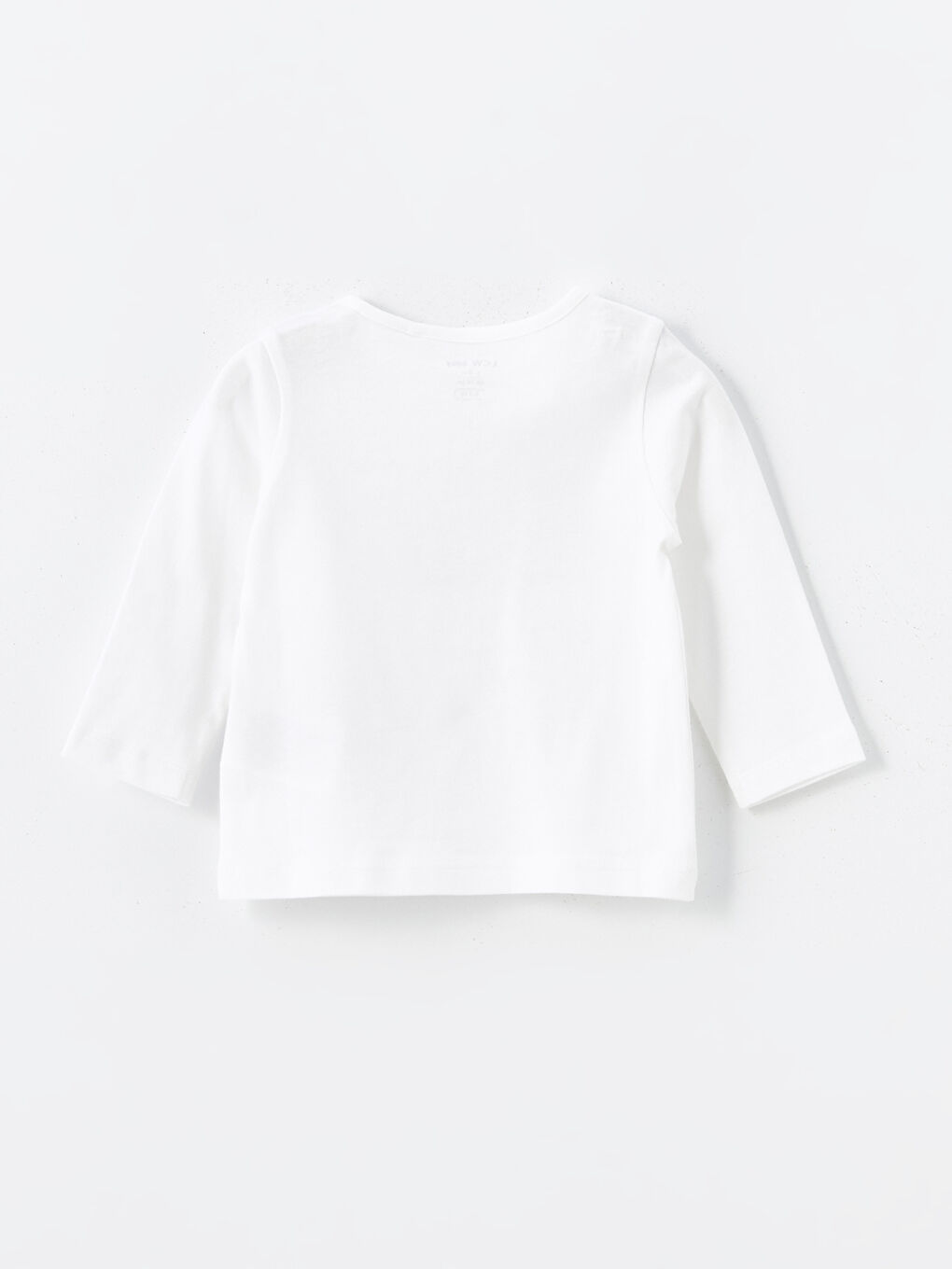 Beyaz Bisiklet Yaka Çiçekli Kız Bebek Pijama Üst-2