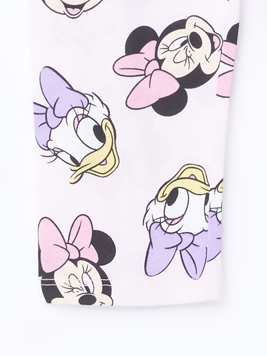 LCW baby Pembe Polo Yaka Uzun Kollu Minnie Mouse Baskılı Kız Bebek Pijama Takım - 6