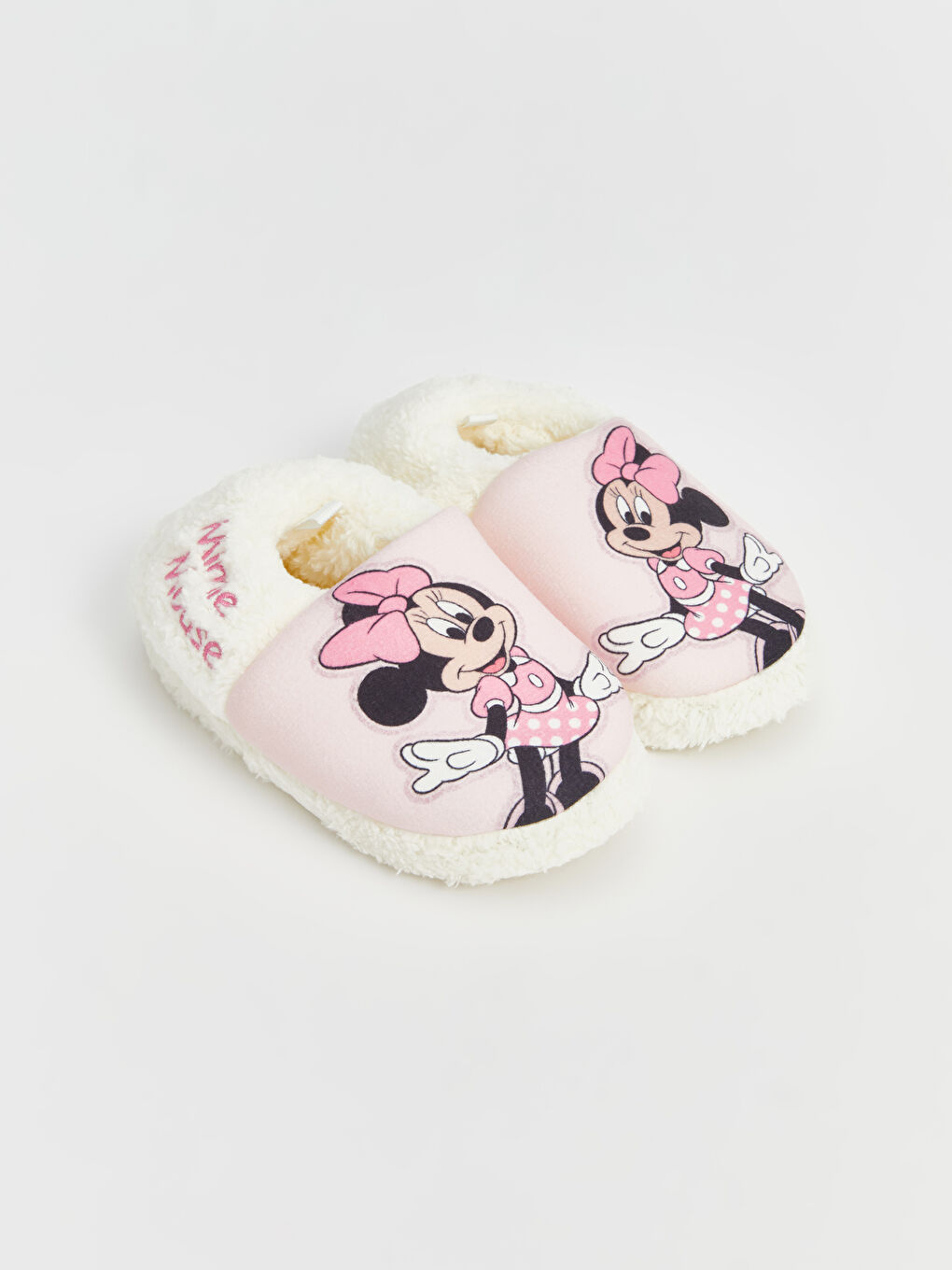 LCW STEPS Açık Pembe Minnie Mouse Baskılı Kız Çocuk Panduf