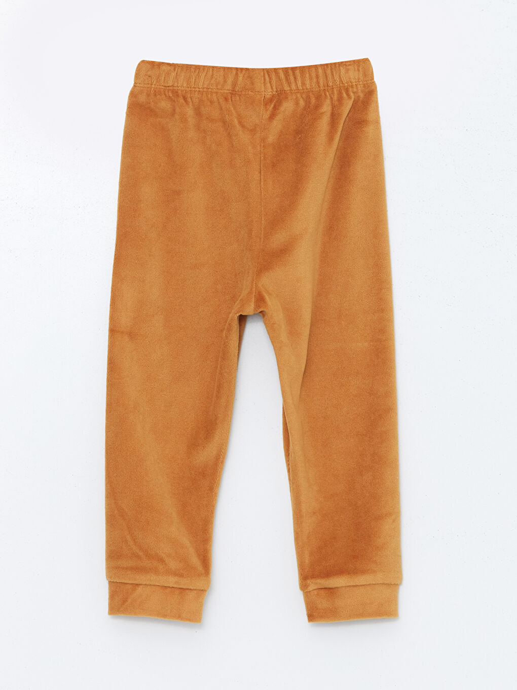 Kahverengi Erkek Bebek Kadife Jogger Eşofman Altı-1