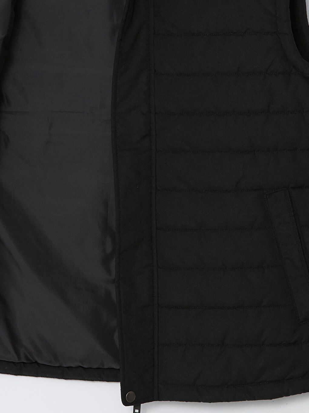 Standard Fit Funnel Neck Men's Puffer Gilet-7