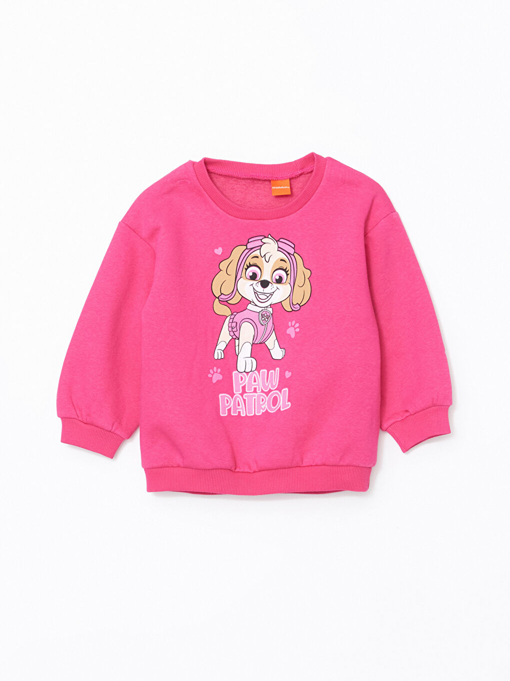Crew Neck Paw Patrol Printed Girls' Sweatshirt and Tights 2 Pack Set-1