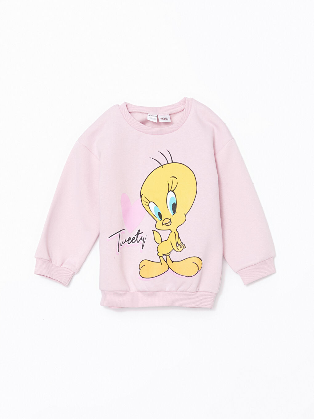LCW Kids Tweety Printed Girls Sweatshirt and Leggings Trousers 2-Pack -W4FL16Z1-G6L