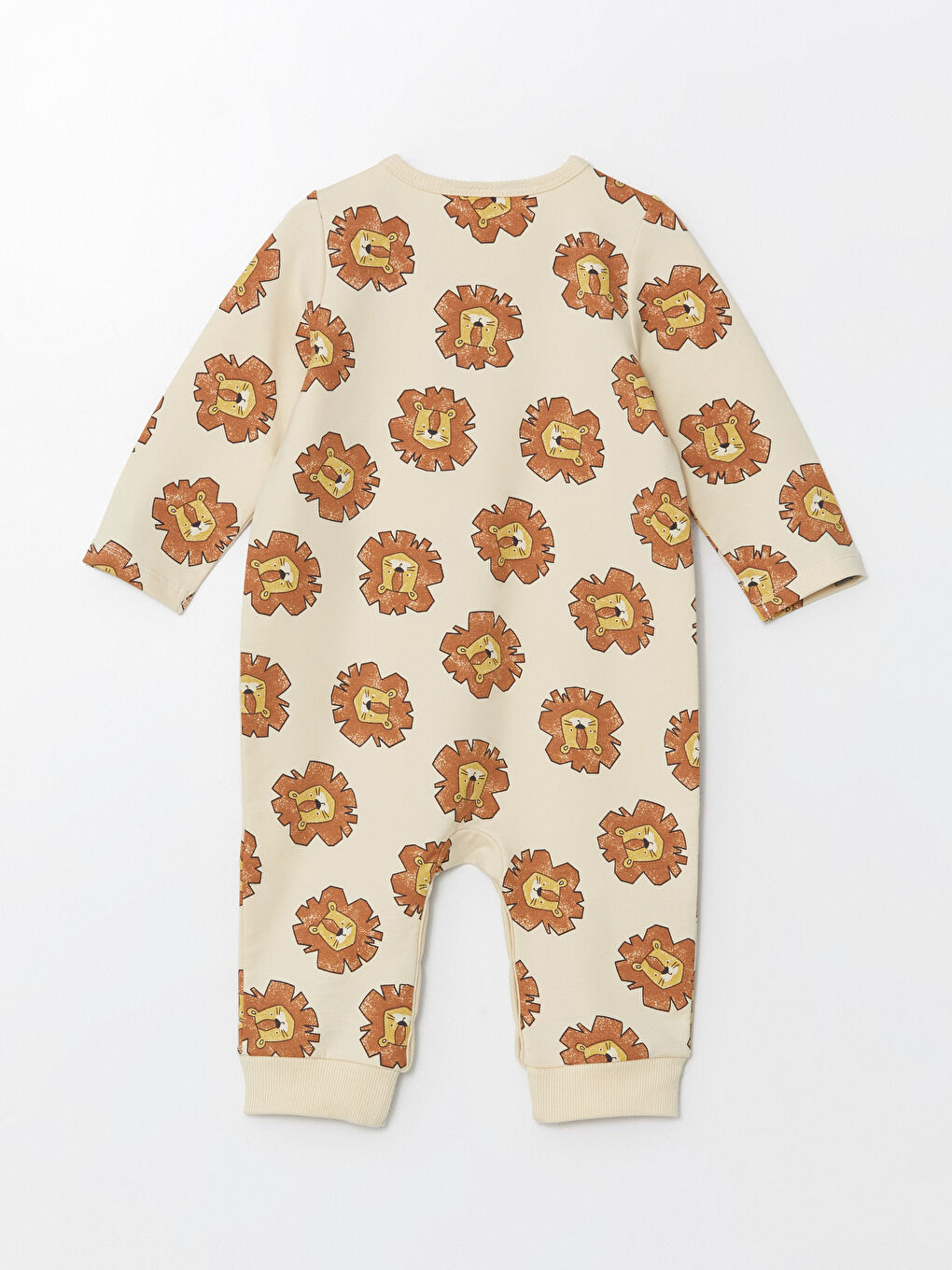 Crew Neck Long Sleeve Printed Baby Boys' Jumpsuit -W4FL52Z1-LQA