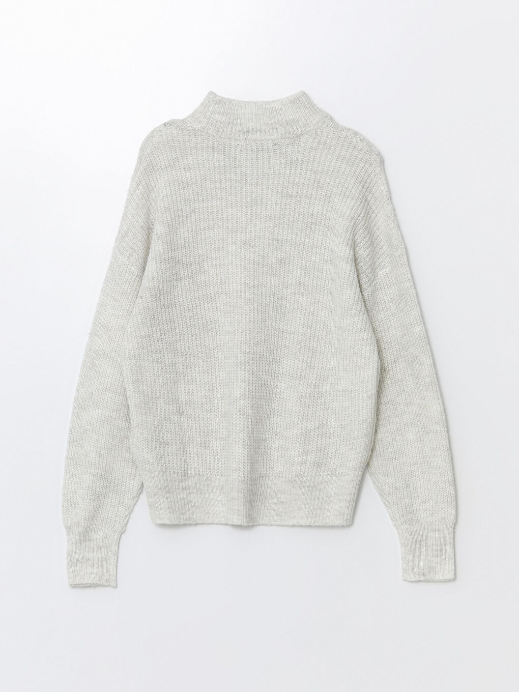 LCW Comfort Halbhoher Rollkragen Selbstgemusterter Damen Strickpullover -W4FL63Z8-Q6A