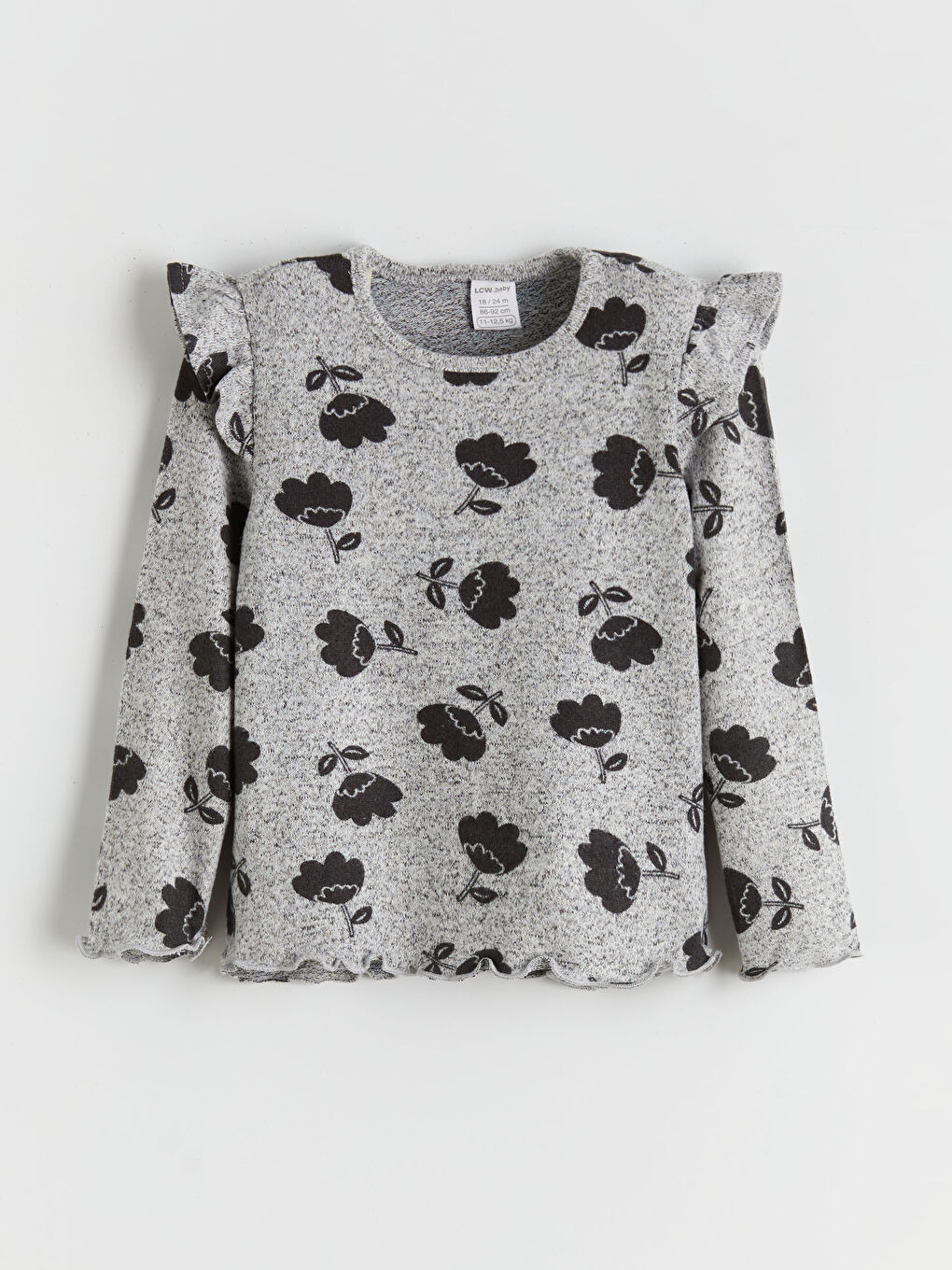 Crew Neck Floral Baby Girls' T-Shirt and Tights 2 Pack Set-1