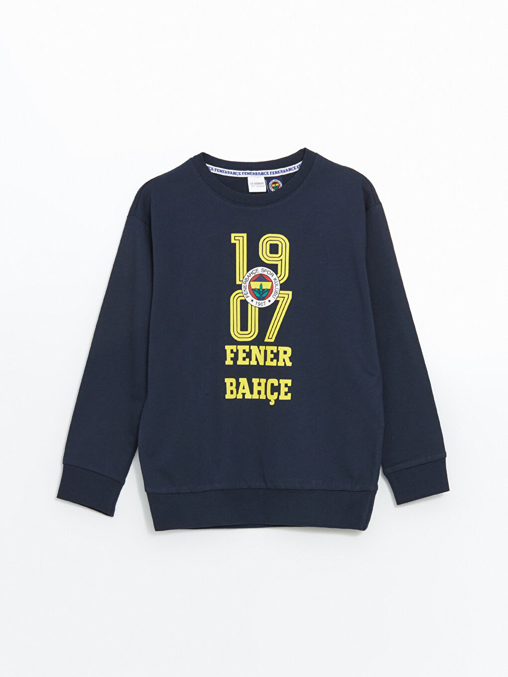 LCW Kids Lacivert Bisiklet Yaka Fenerbahçe Baskılı Erkek Çocuk Pijama Takımı - 1