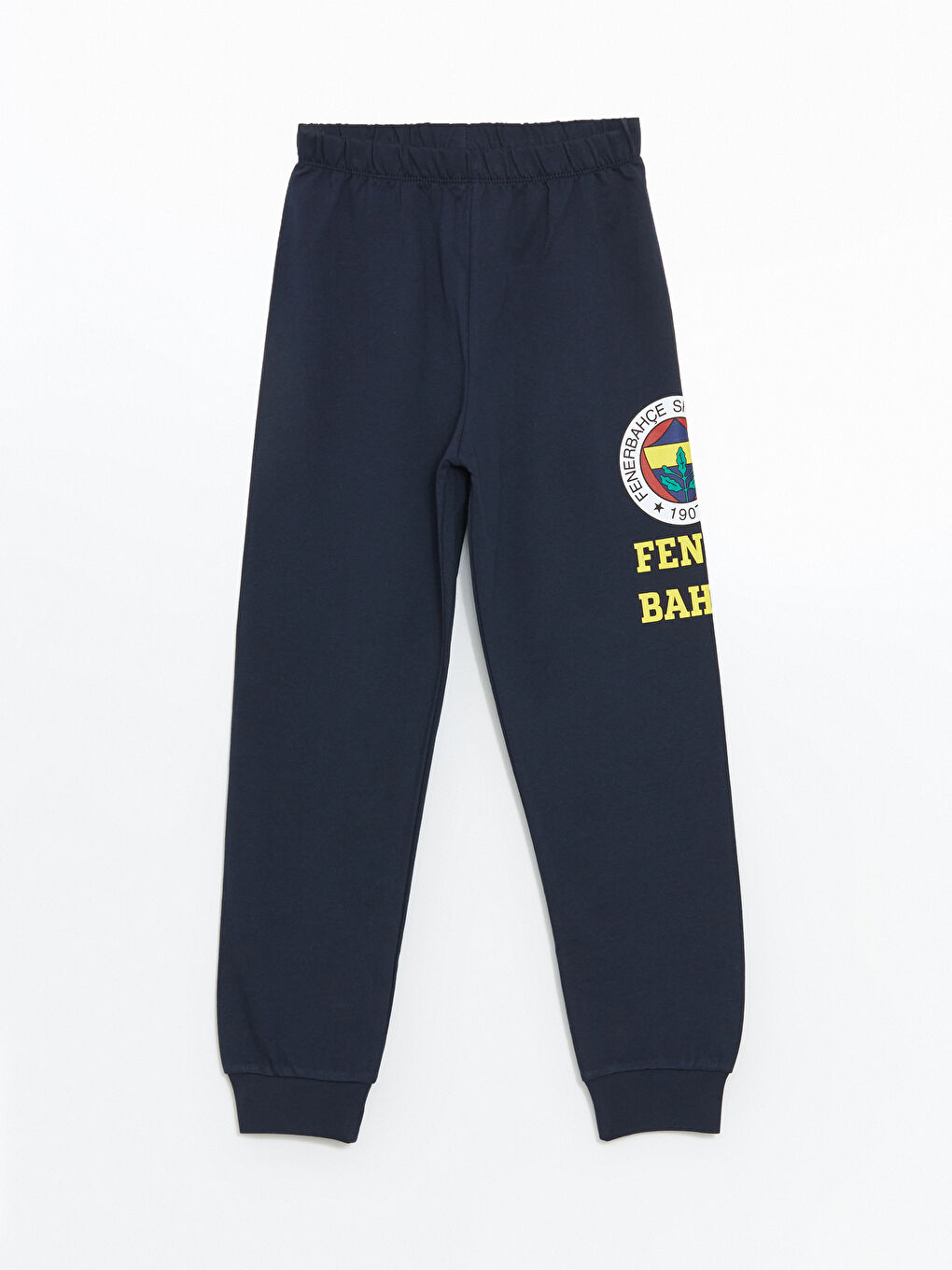 LCW Kids Lacivert Bisiklet Yaka Fenerbahçe Baskılı Erkek Çocuk Pijama Takımı - 4