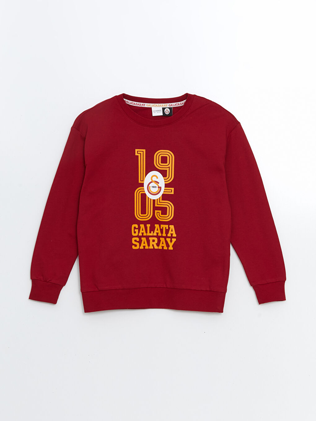 LCW Kids Kırmızı Bisiklet Yaka Galatasaray Baskılı Erkek Çocuk Pijama Takımı - 1