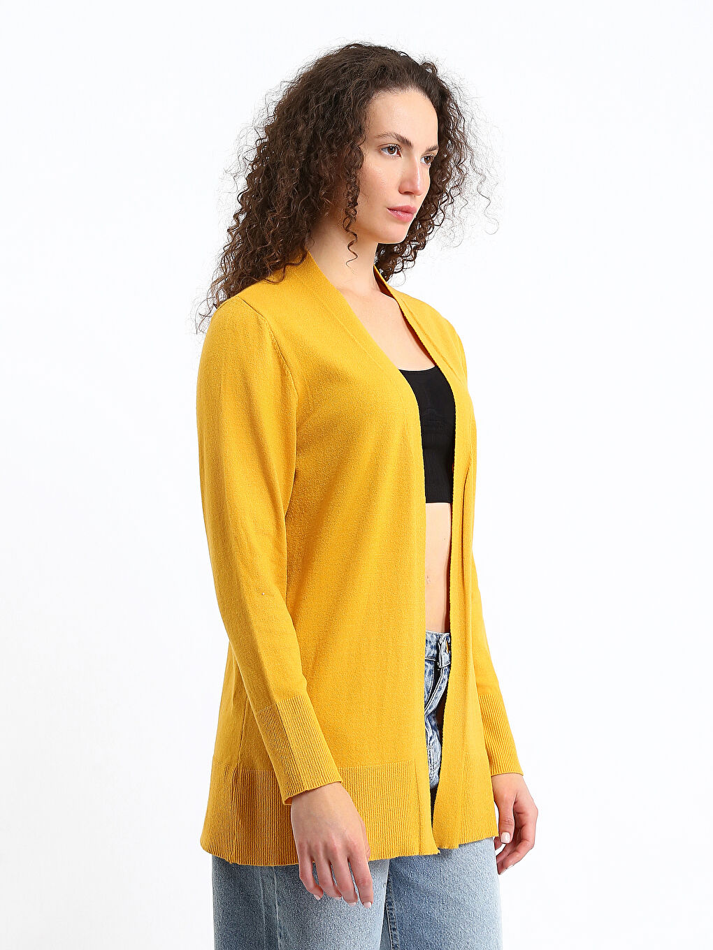 Shawl Collar Women's Knitwear Cardigan-3