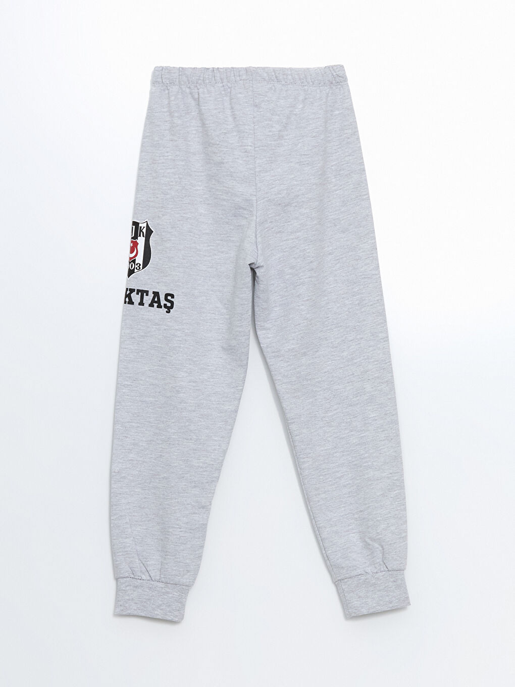 Gri Beli Lastikli Beşiktaş Baskılı Erkek Çocuk Pijama Alt-2