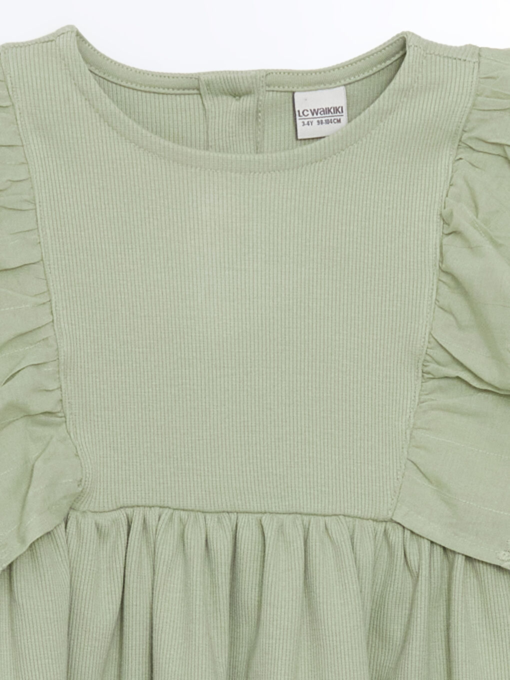 Crew Neck Baby Girls' Dress-1