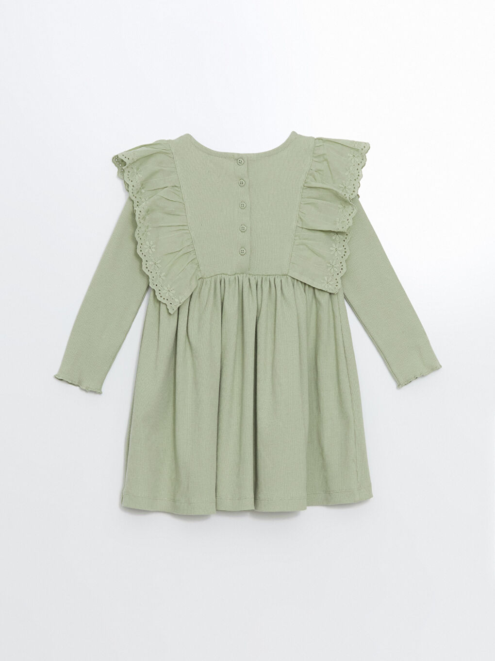 Crew Neck Baby Girls' Dress-2